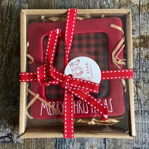 RAE DUNN| ‘Merry Christmas  ‘ - Christmas Picture Frame Ornament